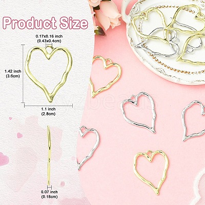5Pcs Zinc Alloy Pendants FIND-YW0010-03G-1