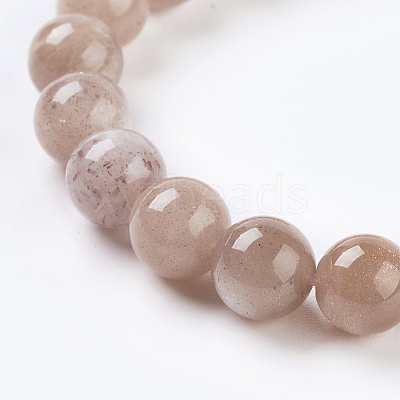 Natural Sunstone Beads Strands G-G099-12mm-14-1