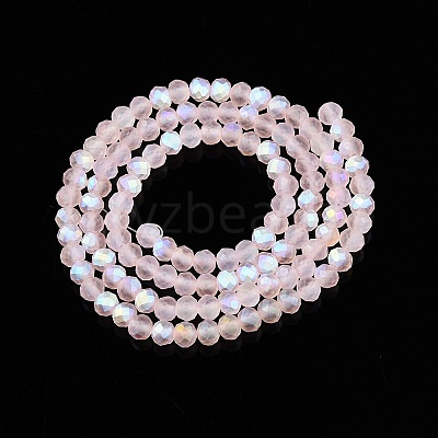 Transparent Glass Beads Strands LS-EGLA-A044-T3mm-MB22-1