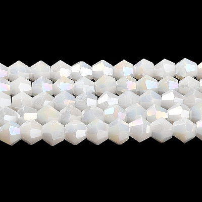Opaque Solid Color Electroplate Glass Beads Strands LS-GLAA-F029-P4mm-A15-1