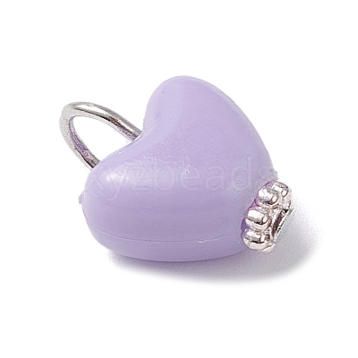Opaque Polystyrene Plastic Pendants PALLOY-JF04353-01-1