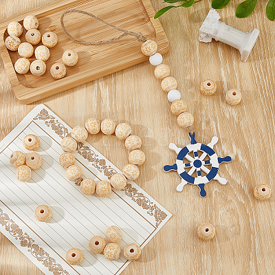 Wood Beads WOOD-FH0002-29B-1