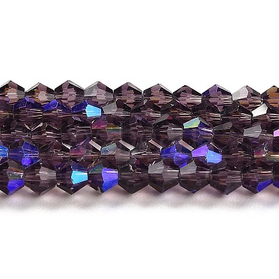 Transparent Electroplate Glass Beads Strands LS-EGLA-A039-T4mm-L04-1