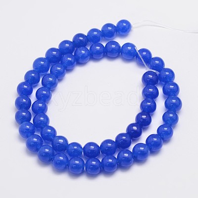 Natural & Dyed Malaysia Jade Bead Strands X-G-A146-8mm-A21-1