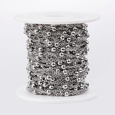 Tarnish Resistant 304 Stainless Steel Cable Chains CHS-H009-09P-1