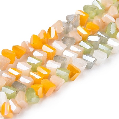 Electroplate Glass Beads Strands GLAA-T023-A17-02-1