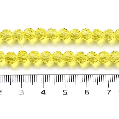 Transparent Glass Bead Strands GLAA-G013-6mm-68-1