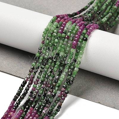 Natural Ruby in Zoisite Beads Strands LS-G-K373-A02-01-1