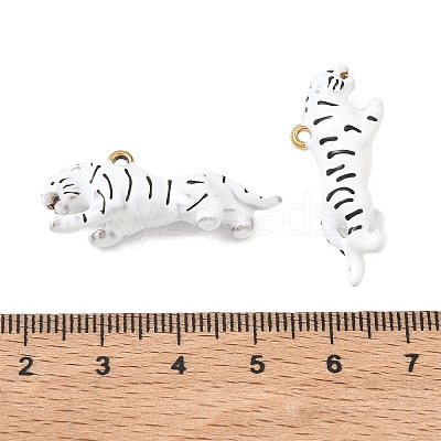304 Stainless Steel Enamel Pendants STAS-L316-22G-10-1