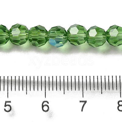 Electroplate Transparent Glass Beads Strands EGLA-A035-T6mm-L11-1