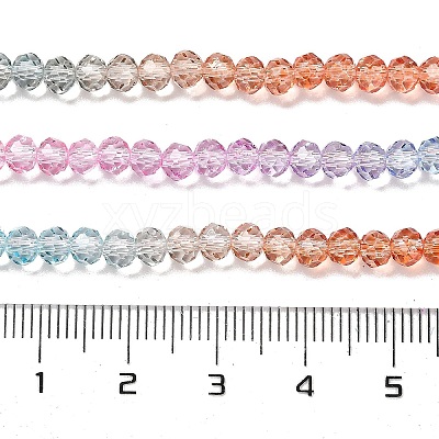 Transparent Painted Glass Beads Strands X1-DGLA-A034-T3mm-A19-1