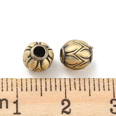 Rack Plating Brass Beads KK-C038-01AG-1