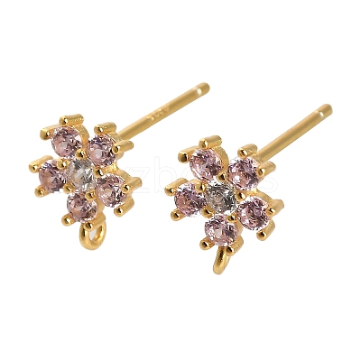 925 Sterling Silver Ear Stud Findings STER-F058-01G-03-1