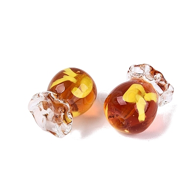 Inner Flower Handmade Lampwork Beads LAMP-Q039-13C-1