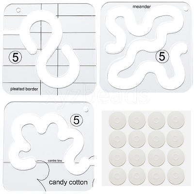 3Pcs 3 Styles Quilting Template TOOL-GF0003-39-1
