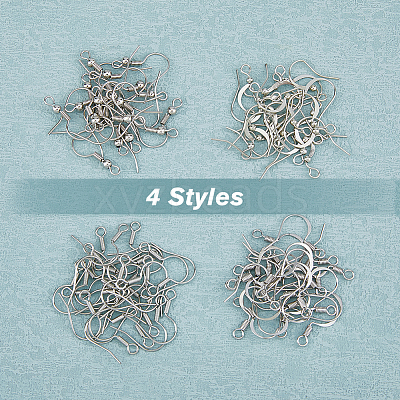 Brass Earring Hooks KK-FH0006-41-1