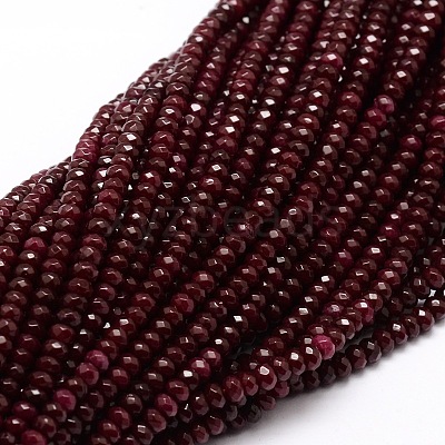 Dyed Natural Malaysia Jade Rondelle Beads Strands G-E316-2x4mm-20-1