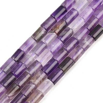 Natural Banded Amethyst Beads Strands G-F832-B04-01B-1