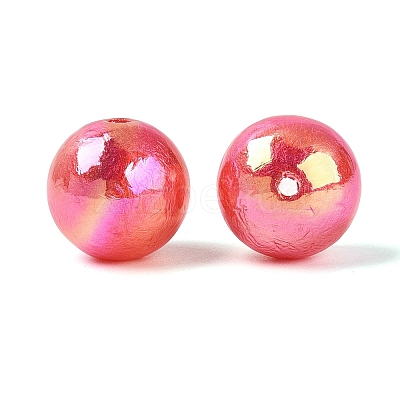 UV Plating Opaque Acrylic Beads SACR-Q005-01F-1