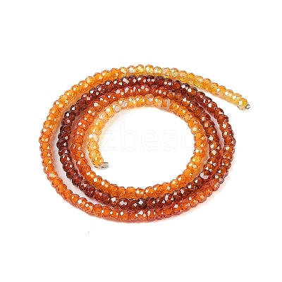Transparent Gradient Color Cubic Zirconia Strand ZIRC-NH0002-01J-1