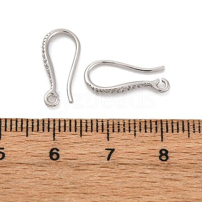 Brass Earring Hooks EJEW-R025-14P-1