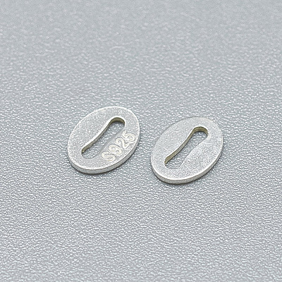 925 Sterling Silver Slice Chain Tabs STER-T002-253S-1