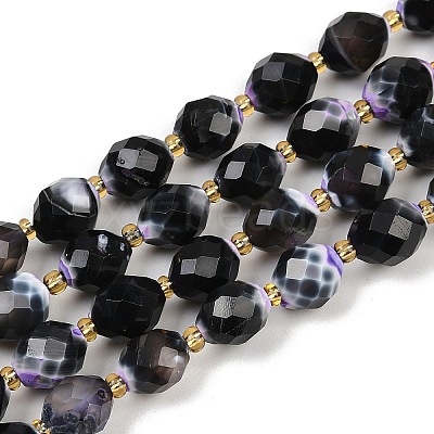 Dyed & Heated Natural Fire Crackle Agate Beads Strands G-N342-149I-21-1