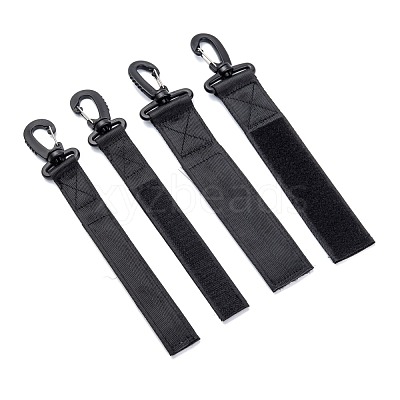 4Pcs 2 Size Plastic and Iron Outdoor Carabiners Hanger Buckle Hook TOOL-AR0001-04-1