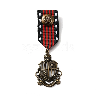 Retro British Preppy Style Alloy with Iron Pendant Lapel Pins FIND-WH0120-33D-1