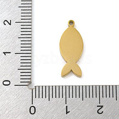316 Surgical Stainless Steel Enamel Pendants STAS-M073-46G-1