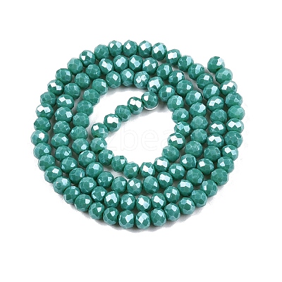 Electroplate Glass Beads Strands EGLA-A044-P4mm-A31-1