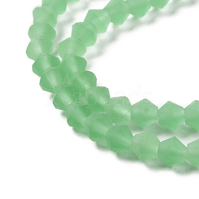 Imitate Austrian Crystal Frosted Glass Beads Strands EGLA-A039-T6mm-MD24-1