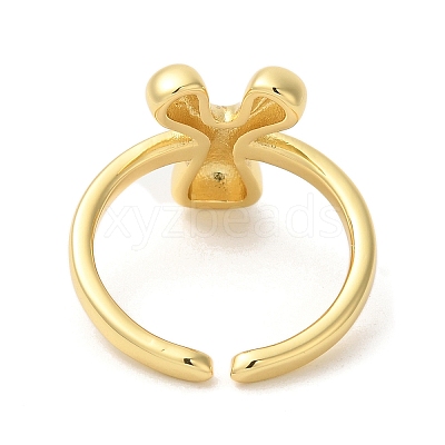 Brass Open Cuff Rings RJEW-U008-06Y-G-1
