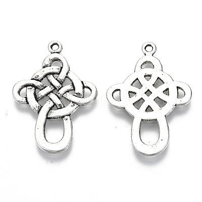 Chinese Knot Tibetan Style Pendants LS-TIBEP-A5642-AS-RS-1