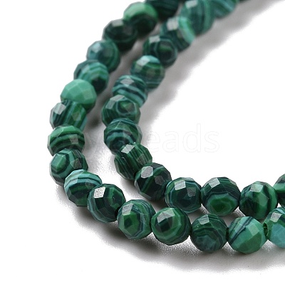 Synthetic Malachite Beads Strands G-H273-01B-1