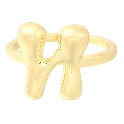 Rack Plating Brass Open Cuff Rings RJEW-S394-01G-N-1