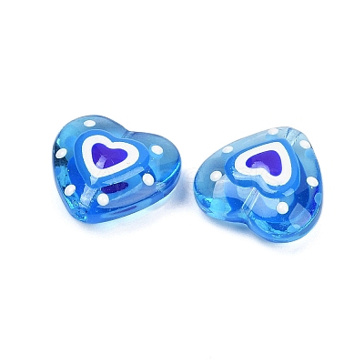 Handmade Lampwork Beads Strands LAMP-R004-06B-09-1