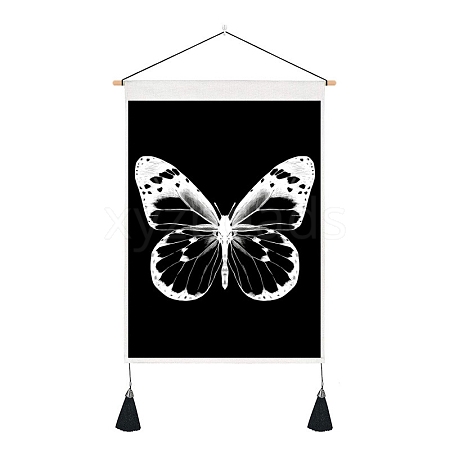 Butterfly Pattern Polyester Wall Hanging Tapestry PW-WG0A325-06-1