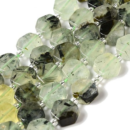 Natural Prehnite Beads Strands G-P534-A01-01-1