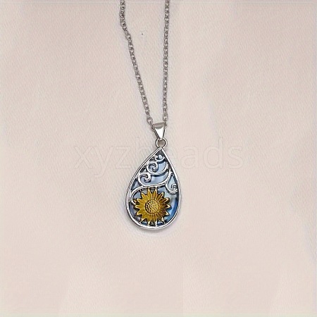 Alloy Enamel Pendant Necklaces WG48F3E-01-1