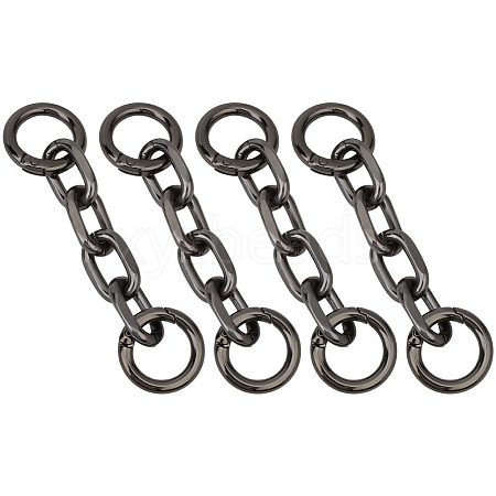 4Pcs Aluminum Cable Chain Bag Extension Chains DIY-DR0002-59C-1