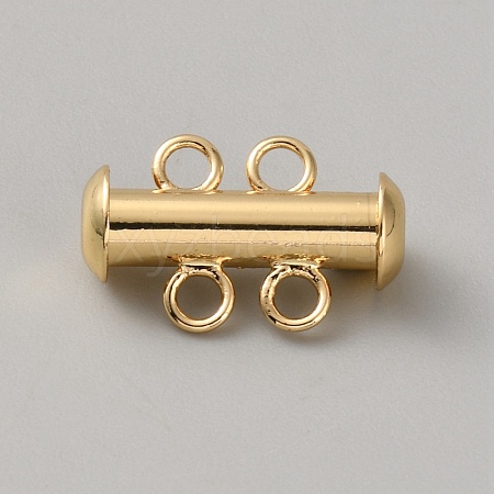 Brass Slide Lock Clasps KK-WH20007-22A-1