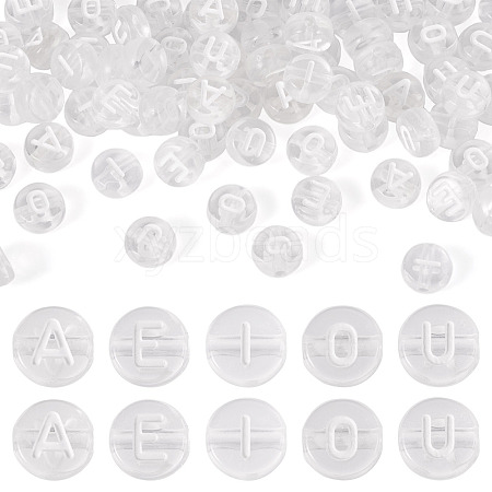 100Pcs 5 Styles Transparent Acrylic Beads OACR-TA0003-48C-1