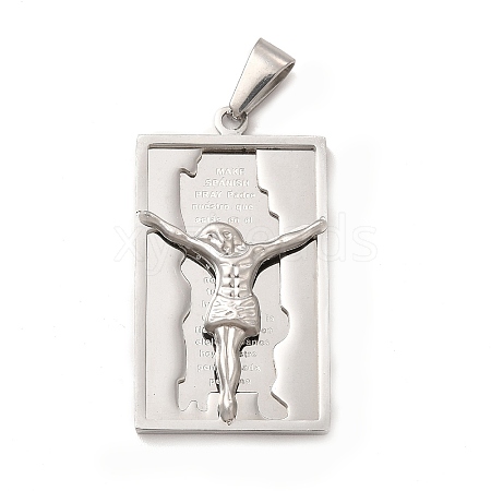 304 Stainless Steel Religion Pendants STAS-E184-23P-1