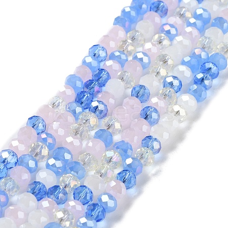 Glass Beads Strands EGLA-A034-M6mm-18-1