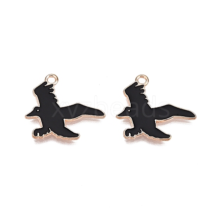 Halloween Theme Alloy Enamel Pendants PALLOY-N176-47-RS-1