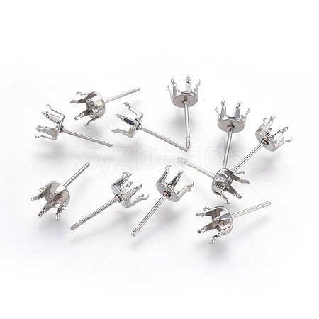 Tarnish Resistant 304 Stainless Steel Stud Earring Findings STAS-P221-20D-P-1