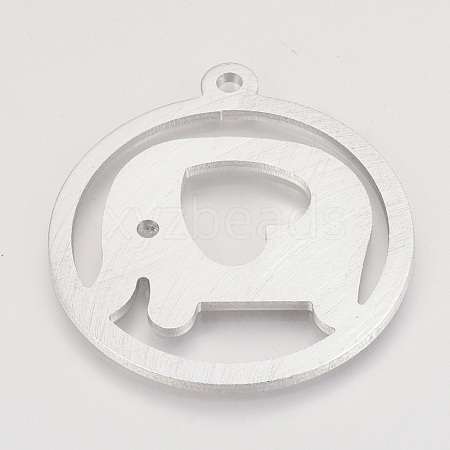 Eco-Friendly Aluminium Big Pendants ALUM-Q001-76B-1