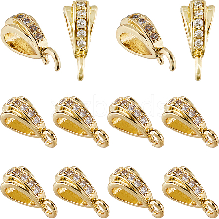 SUNNYCLUE 20Pcs Brass with Cubic Zirconia Pendants KK-SC0004-44-1