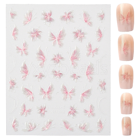 Butterfly Pattern PET Nail Art Stickers MRMJ-WH20017-011C-1